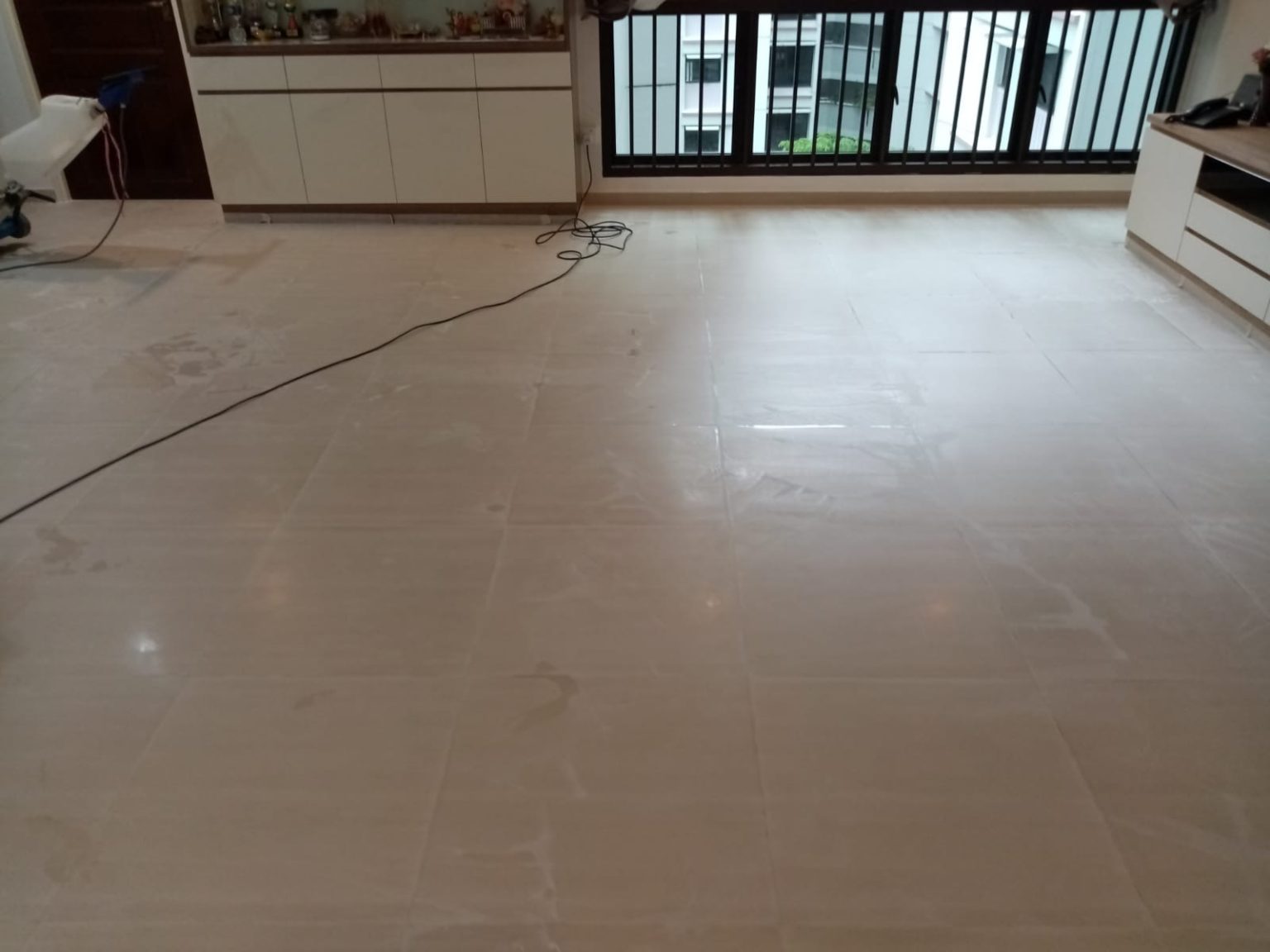 Porcelain Tile Polishing Singapore Before & After Photos